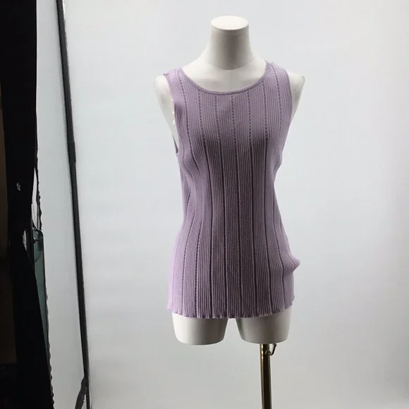 Melanie Lyne Lavender Tank Top Size: M - Picture 1 of 3